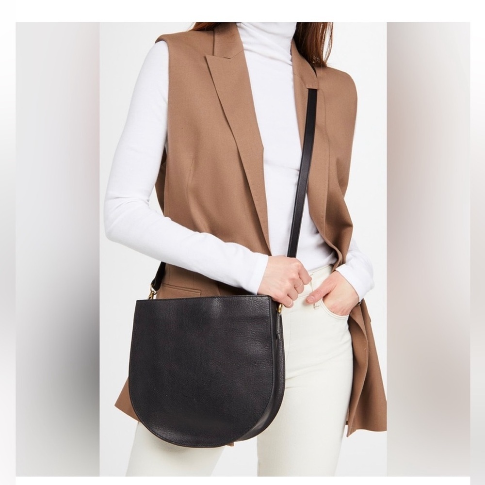 Madewell Black Crossbody The Transport Saddlebag med